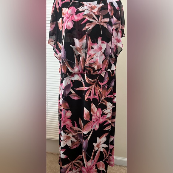 Connected Apparel Floral Print Dress-Size 16 - Picture 7 of 13